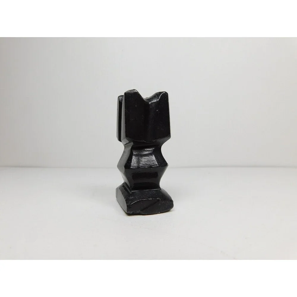 Black Stone Rook Castle Chess Piece 2 1/8” strategy board gaming Replacement